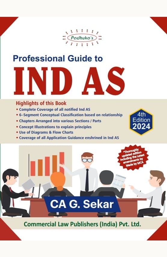 Buy Padhuka's Professional Guide To Ind As By G. Sekar - Latest 4th 2024 Edition Commercial's Used Books Online from Used Book Store